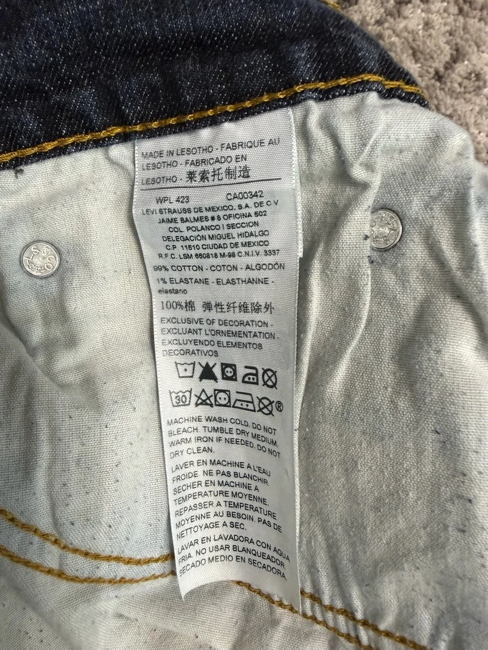 Levi's Men's Indigo Straight-Leg Jeans